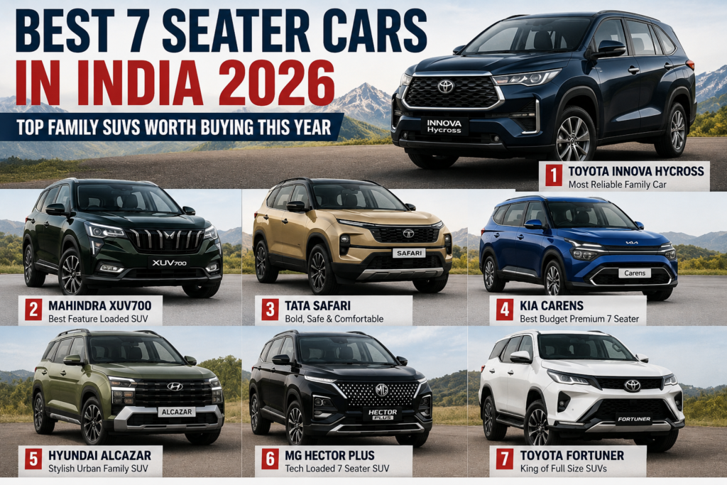 Best 7 Seater Cars in India 