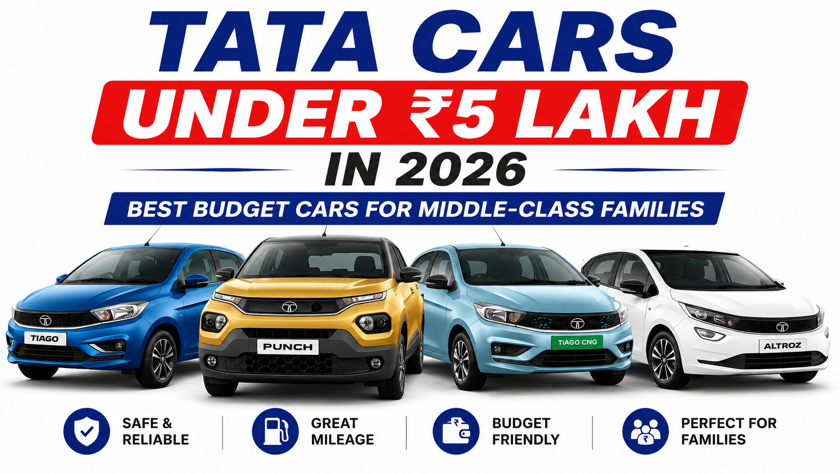 Tata Cars Under ₹5 Lakh in 2026