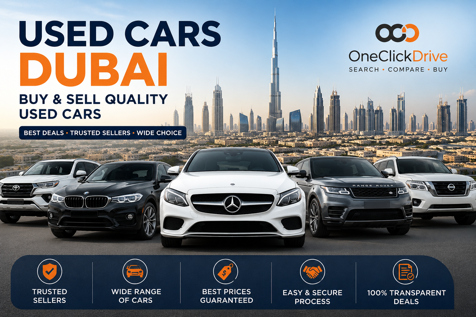 Used Cars Dubai | Buy & Sell Quality Used Cars | OneClickDrive