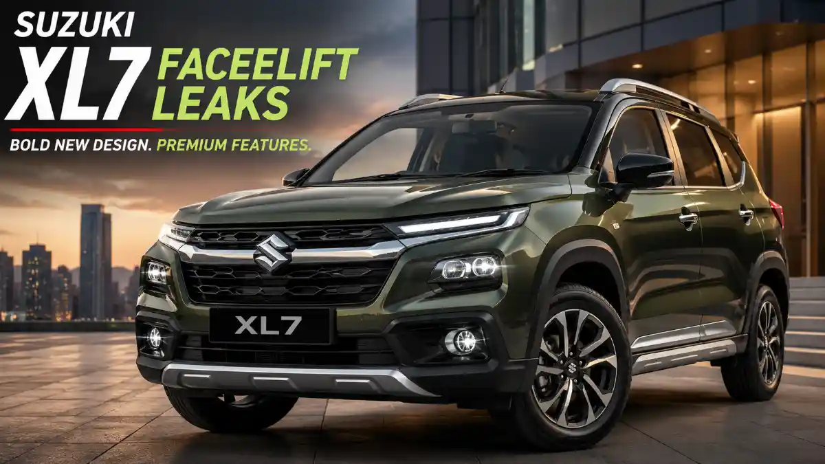 Suzuki XL7 Facelift SUV with bold new design, LED headlights, premium styling, and modern seven-seater exterior